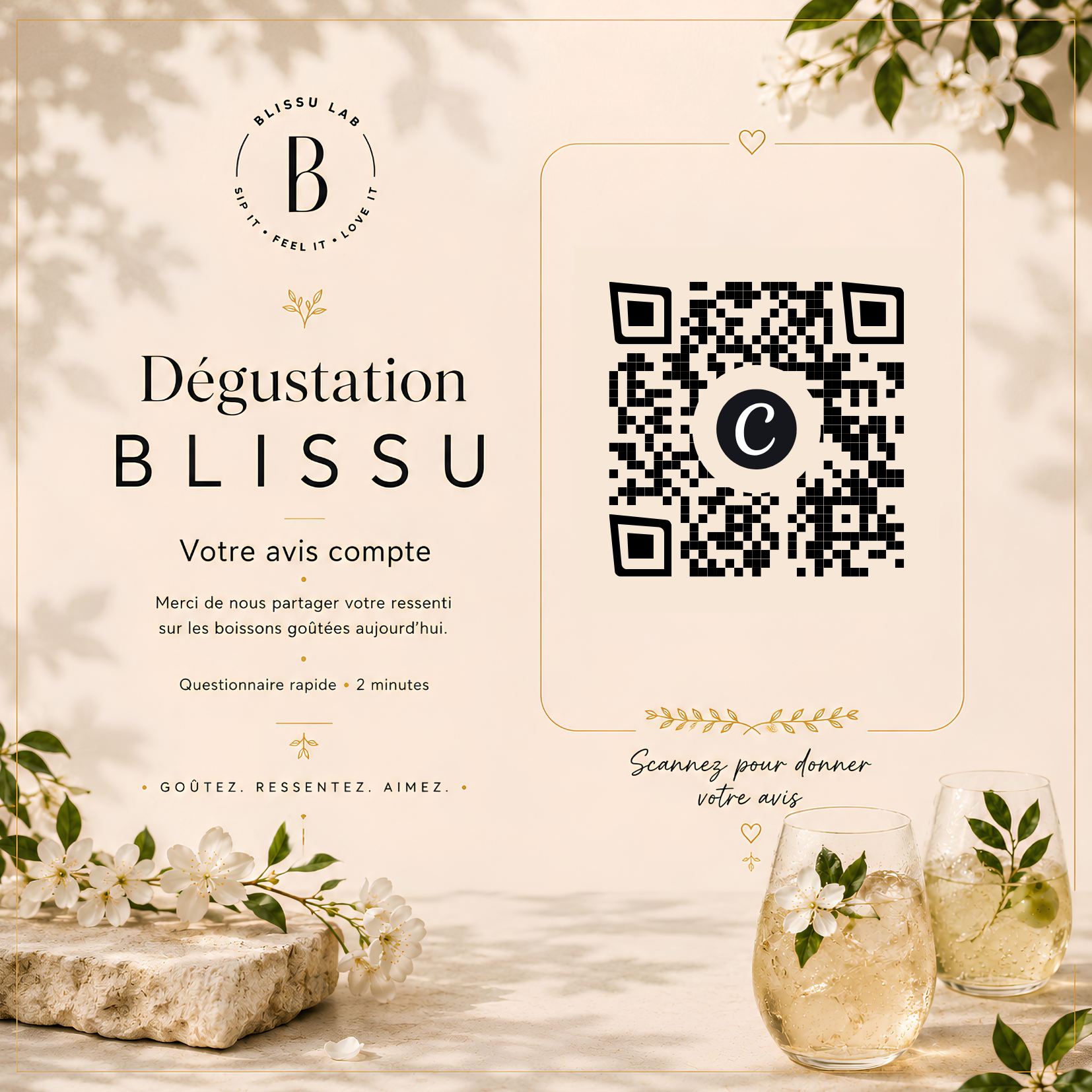 Invitation à la dégustation BLISSU